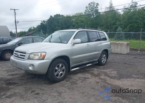 2004 Toyota Highlander V6 из США, поврежденный, VIN JTEEP21A640051556
